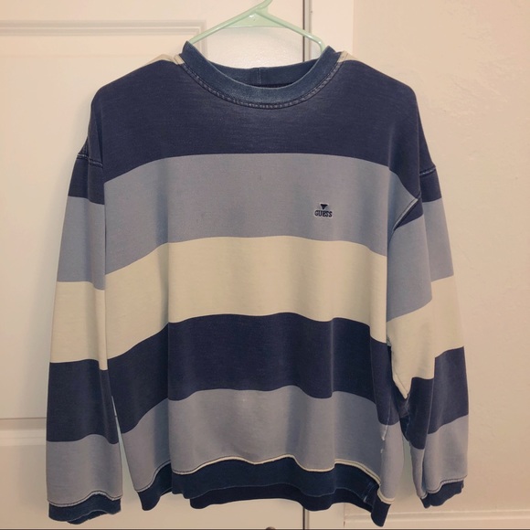 guess striped sweater